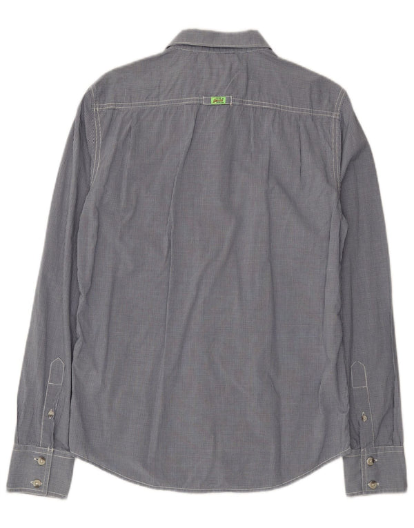 Camisa Superdry Hombre De Algodón A Cuadros Azul Medio