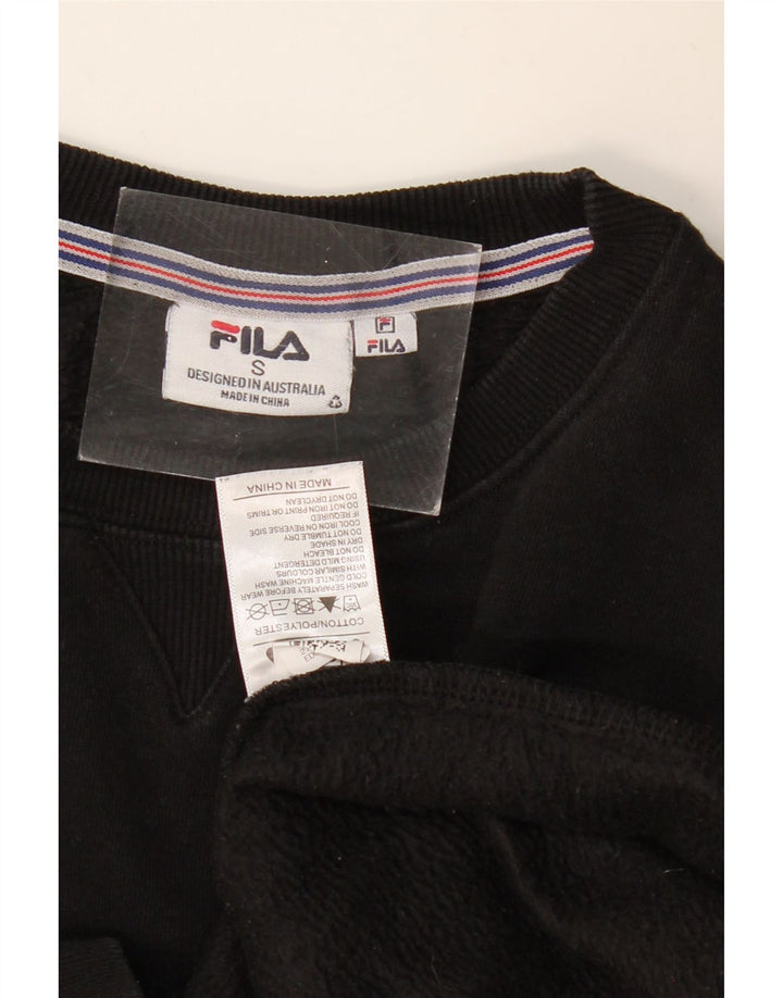 FILA - Sudadera extragrande para mujer, talla 10, algodón negro pequeño