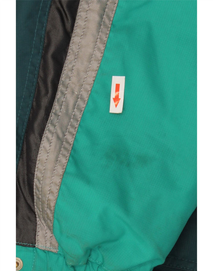 Chaqueta cortavientos con capucha para hombre Ellesse UK 38 Medium Green Colourblock