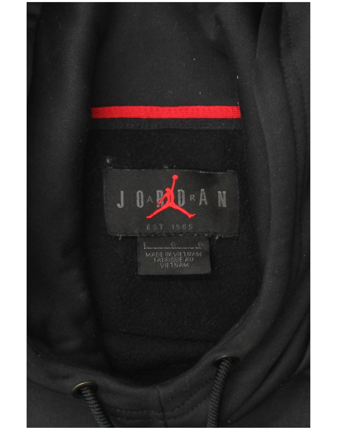 JORDAN Hombre Dri Fit Sudadera con capucha Jersey Grande Poliéster negro