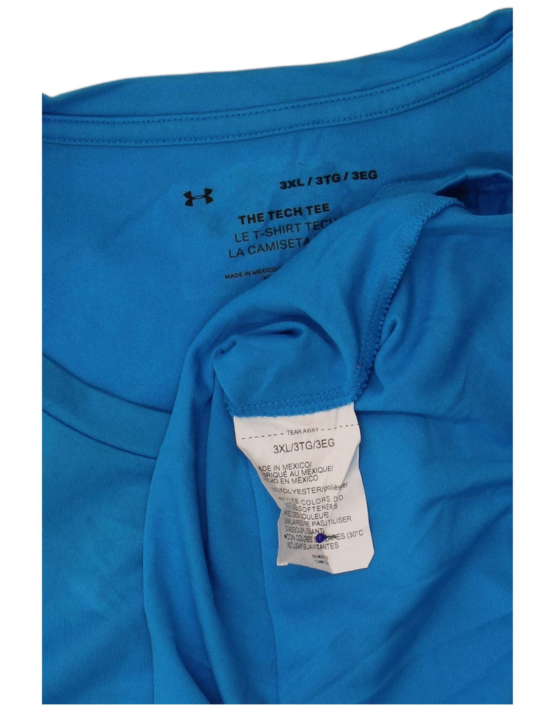 Under Armour Camiseta para hombre Top 3XL Poliéster azul