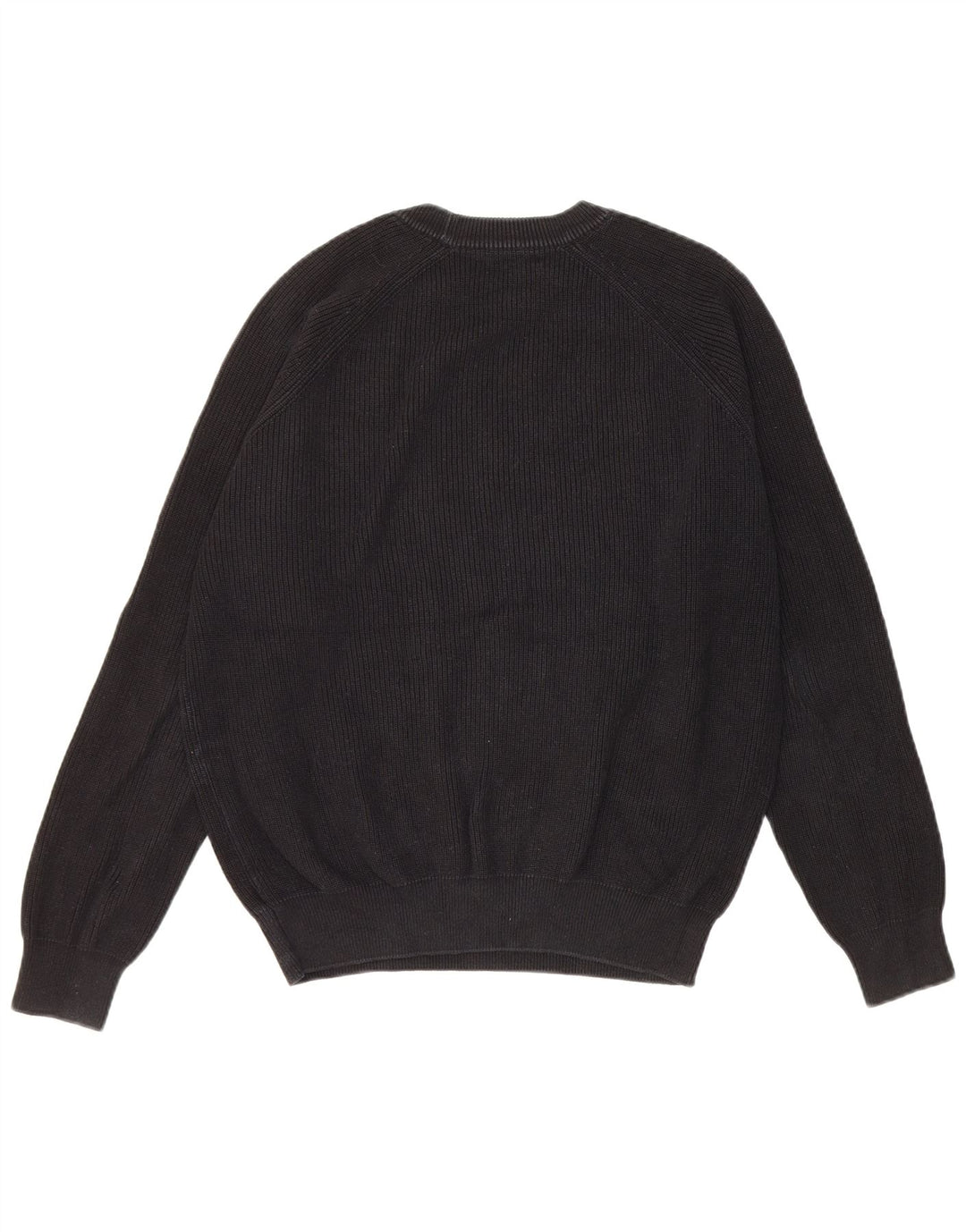Zara Hombre Jersey Cuello Redondo Jersey Pequeño Algodón Negro