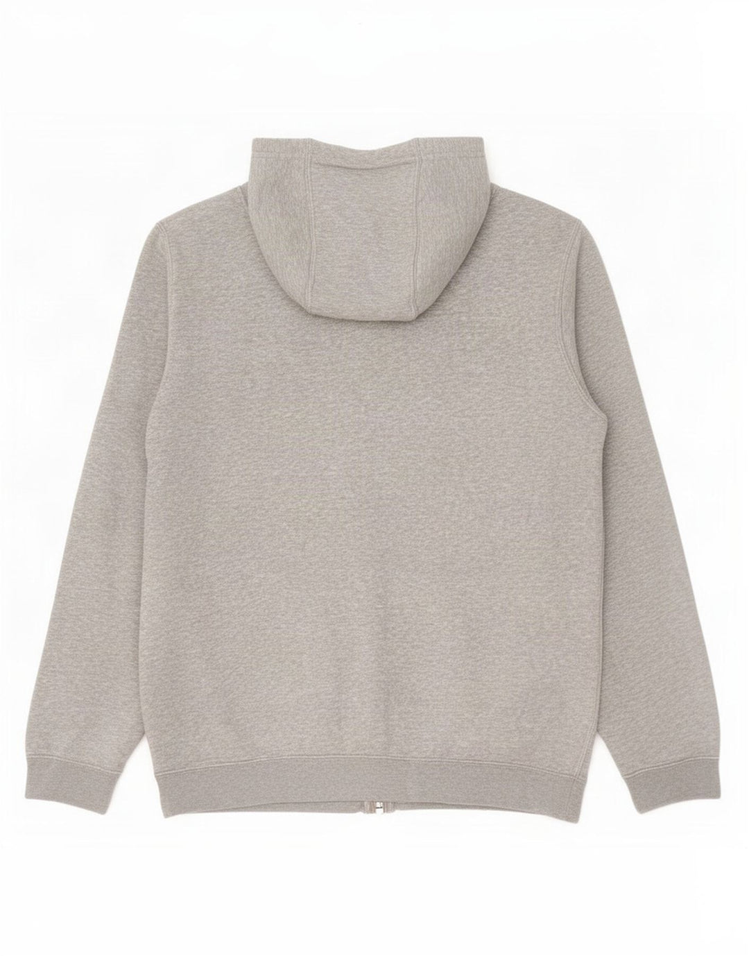 Nike - Sudadera con capucha y cremallera para hombre, algodón gris medio