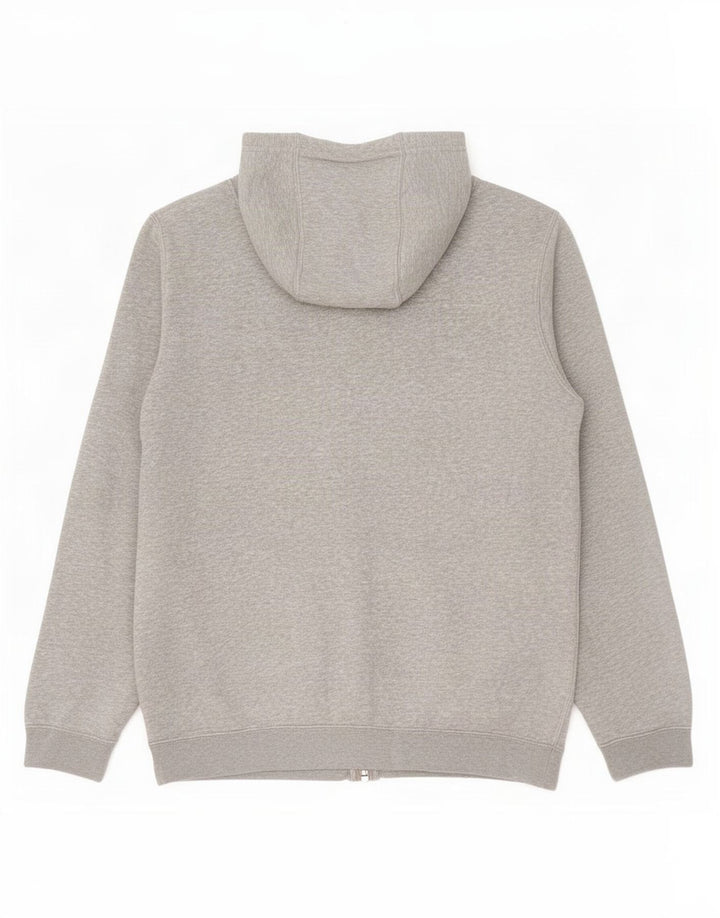 Nike - Sudadera con capucha y cremallera para hombre, algodón gris medio