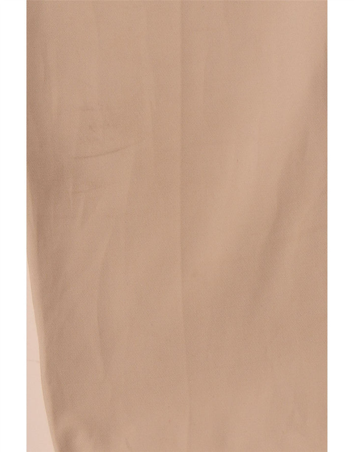 ZARA Mujer Pantalón Chino Tapered XS W24 L26 Algodón Beige