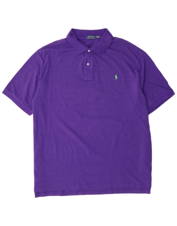 POLO RALPH LAUREN Polo para hombre 3XL Algodón morado