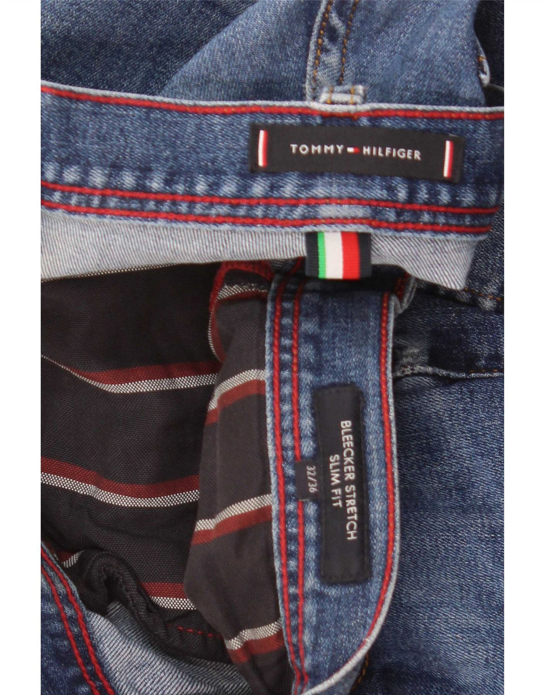 Tommy Hilfiger Vaqueros Slim Bleecker para Hombre W32 L36 Azul