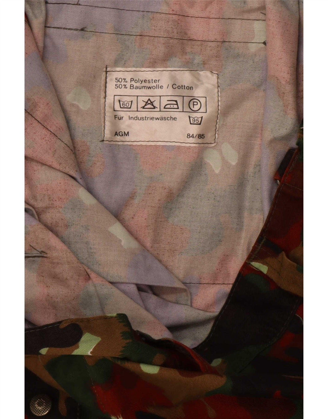 Pantalones cargo rectos vintage para hombre W46 L31 camuflaje multicolor