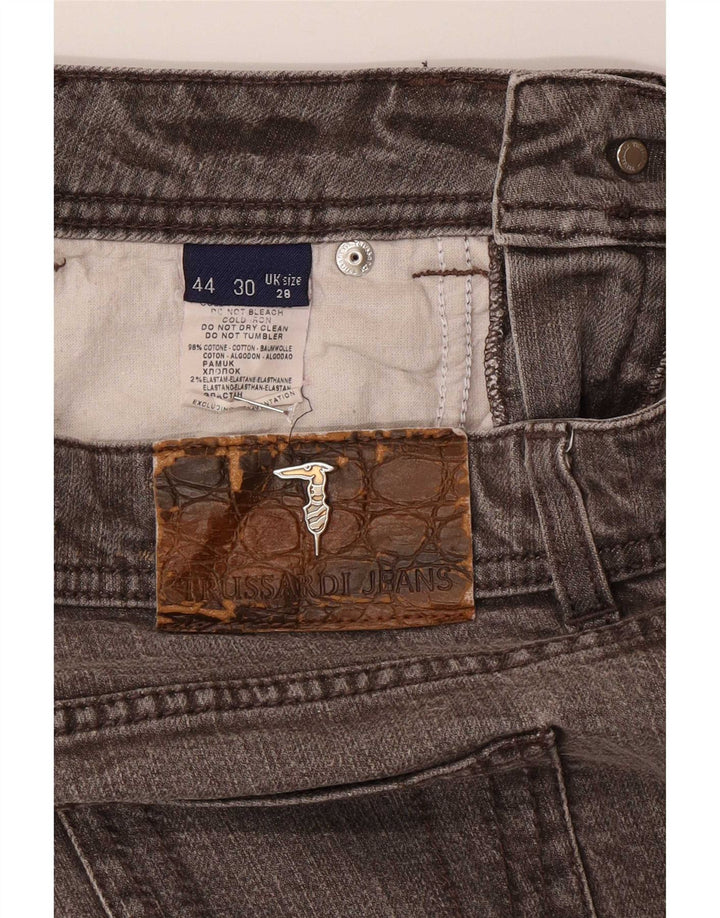 Vaqueros Trussardi Mujer Rectos W28 L30 Marrón Algodón