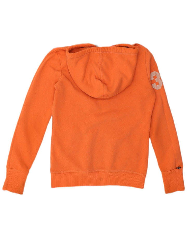 Superdry Jersey con capucha gráfica para mujer UK 10 Small Naranja Poliéster