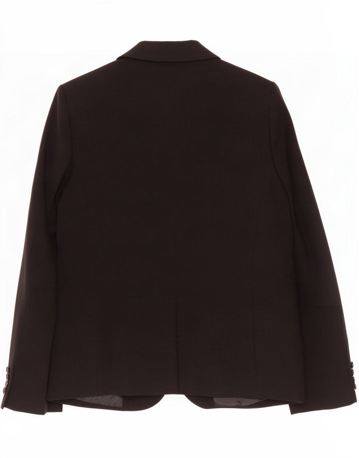 Marks & Spencer Chaqueta tipo blazer con 1 botón para mujer UK 10 Small Poliéster negro