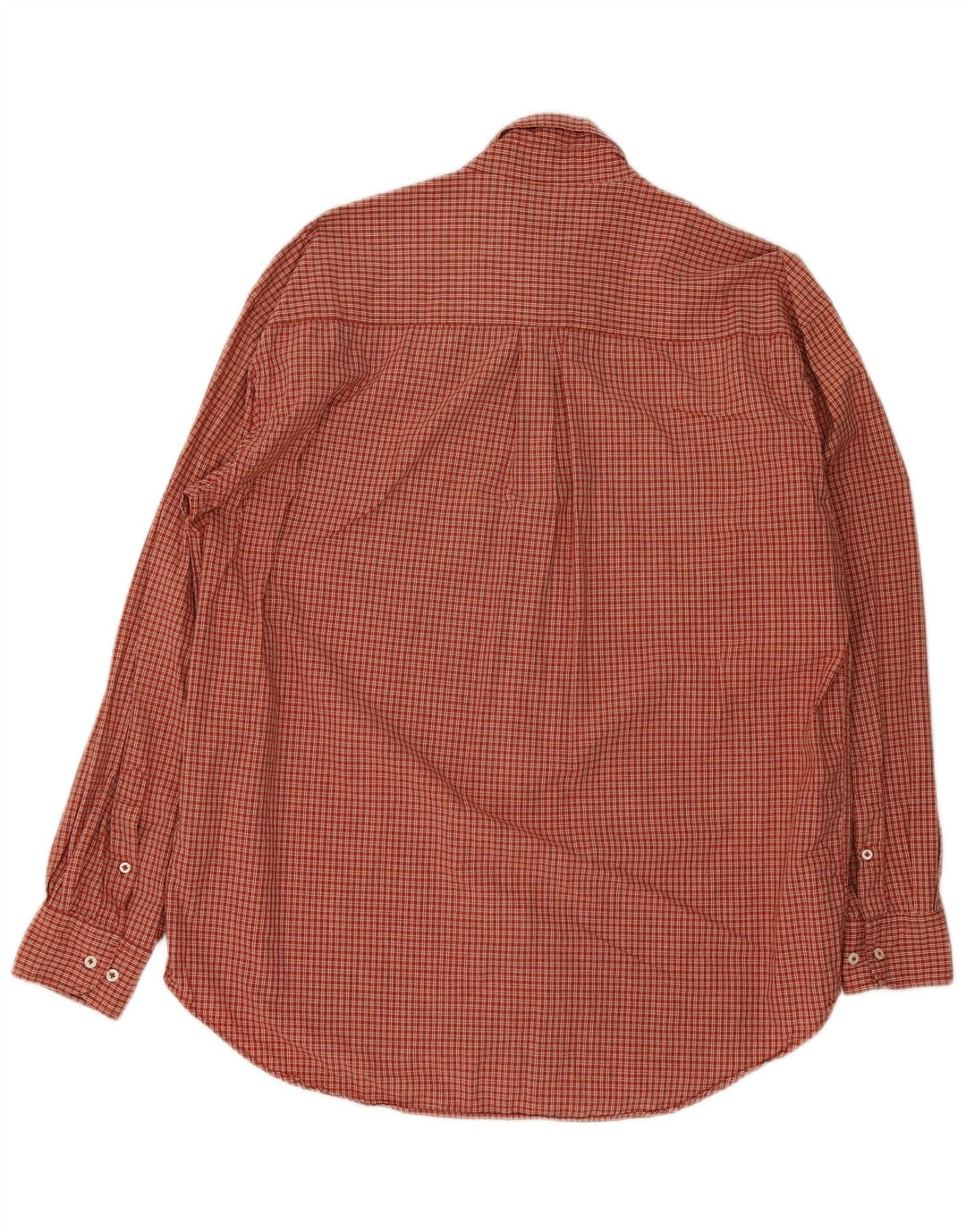 Camisa Kappa Hombre Grande Algodón Vichy Rojo