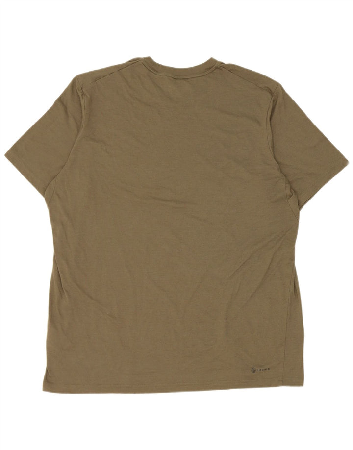 Adidas Hombre Aeroready Camiseta Top XL Caqui Poliéster