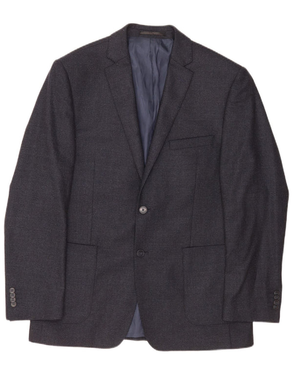 Daniel Hechter Chaqueta tipo blazer de 2 botones para hombre UK 38 Lana gris medio
