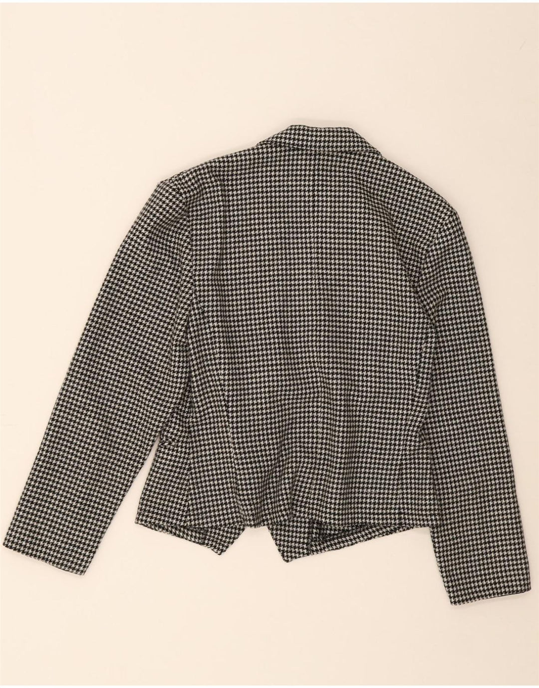 C & A Womens Double Breasted Blazer Jacket EU 38 Medium Black Houndstooth Vintage C & A and Second-Hand C & A from Messina Hembry 