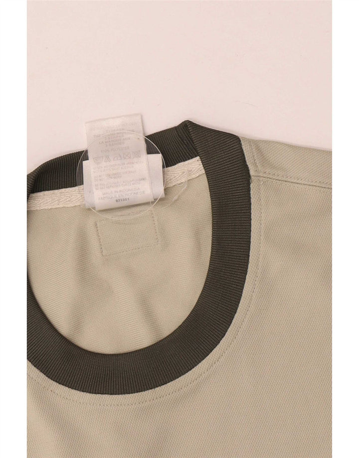 Adidas Hombre Camiseta Top Medio Beige Colorblock Poliéster