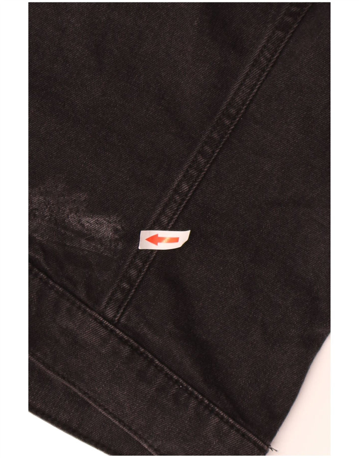 Hollister Chaqueta Vaquera Con Capucha Para Mujer UK 44 Gris Medio Colorblock