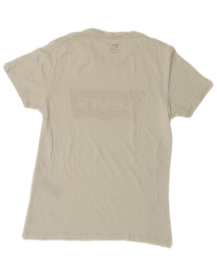Levi's Hombre Camiseta Gráfica Top XS Algodón Blanco