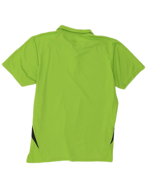 Adidas Polo Climalite para mujer UK 40 XL Verde Colorblock