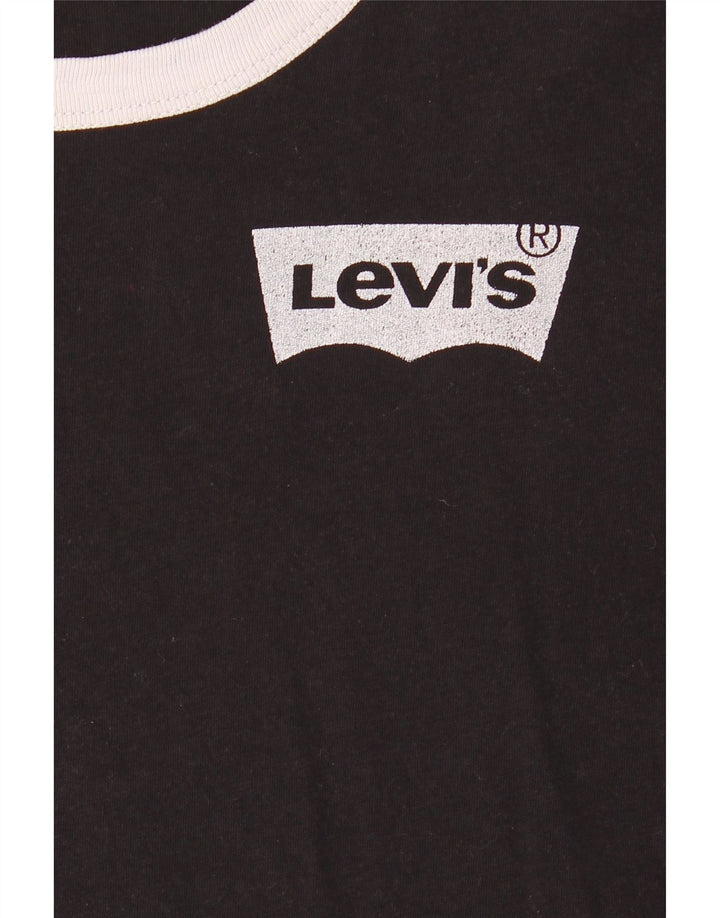 Levi's Camiseta para mujer Top UK 44 Medium Black Colourblock