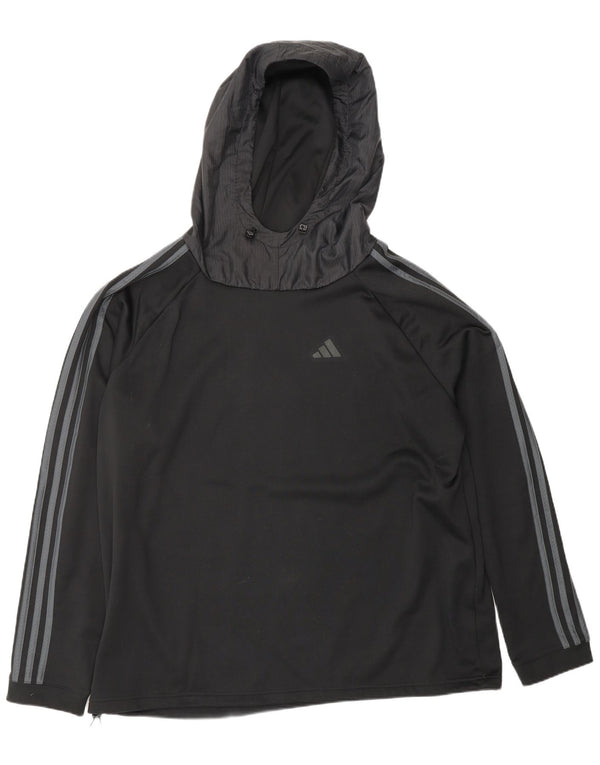 ADIDAS Jersey con capucha para hombre 2XL Poliéster negro