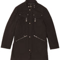 Abrigo vintage para hombre IT 50 Poliéster negro grande