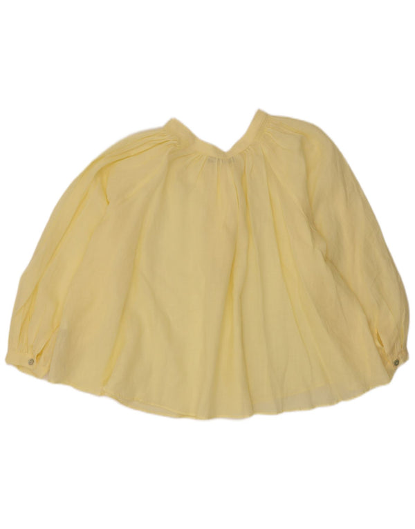 Zara Blusa extragrande de manga larga para mujer UK 44 Amarillo medio