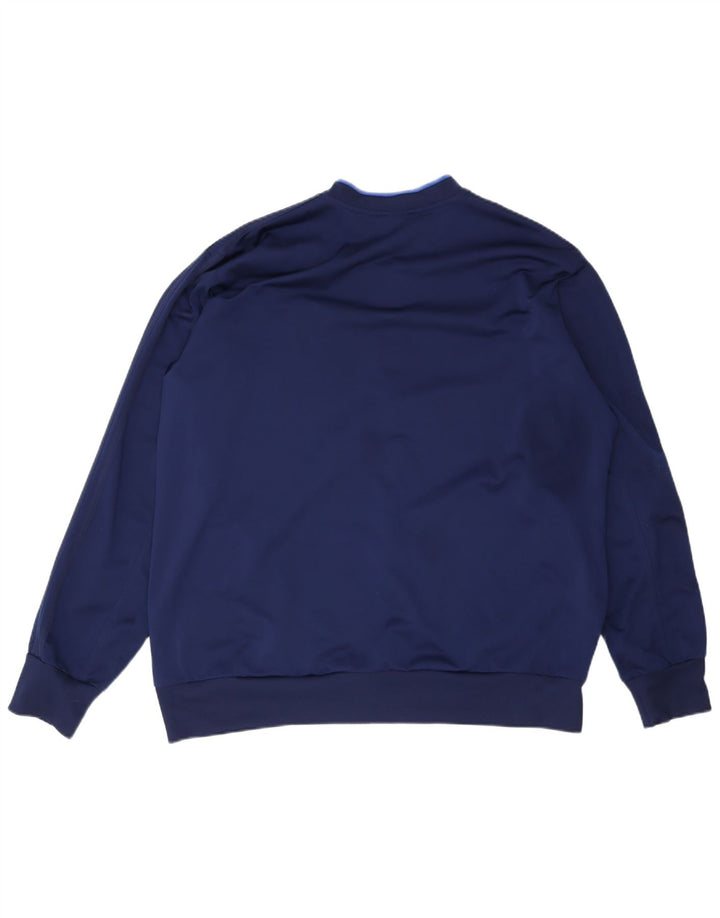 Adidas Hombre Chándal Top Chaqueta 2XL Azul Marino Poliéster