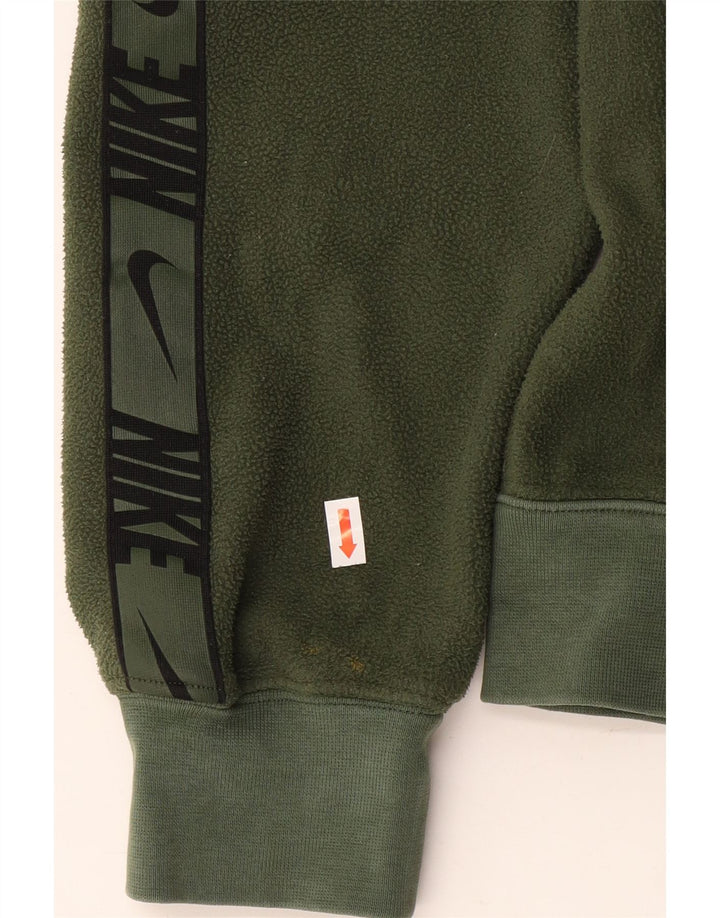 NIKE Jersey de forro polar con capucha Therma-Fit Graphic para hombre XS Poliéster verde