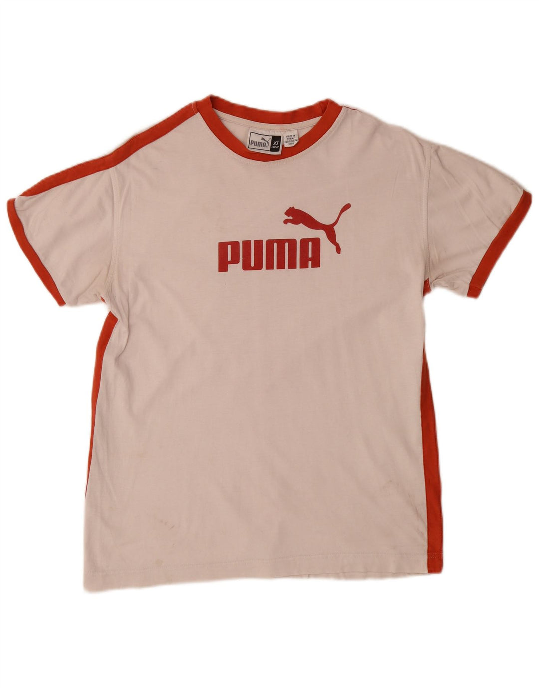 PUMA Camiseta gráfica para hombre Top XS White Colourblock