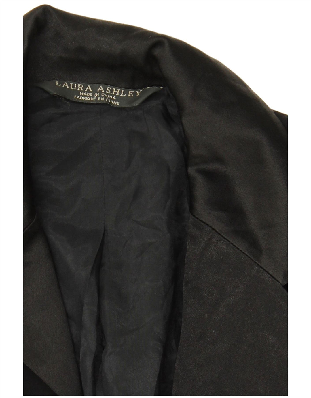 Laura Ashley Chaqueta tipo blazer con 1 botón para mujer, talla 44, talla M, color negro