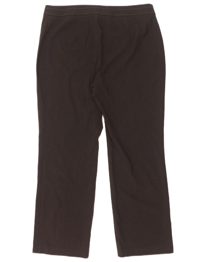 Pantalones informales rectos para mujer Marks & Spencer W34 L29 Poliéster gris
