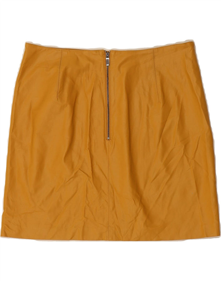 OASIS Womens Mini Skirt UK 12 Medium W30  Yellow Polyurethane Vintage Oasis and Second-Hand Oasis from Messina Hembry 