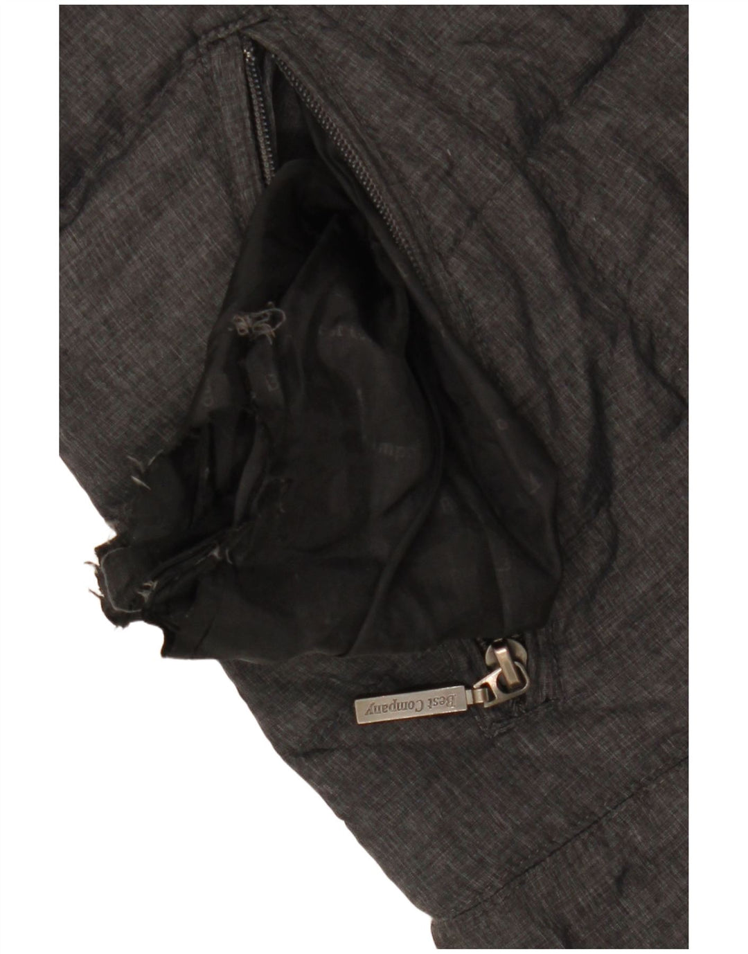 BEST COMPANY Chaqueta acolchada para mujer UK 44 Grande Gris