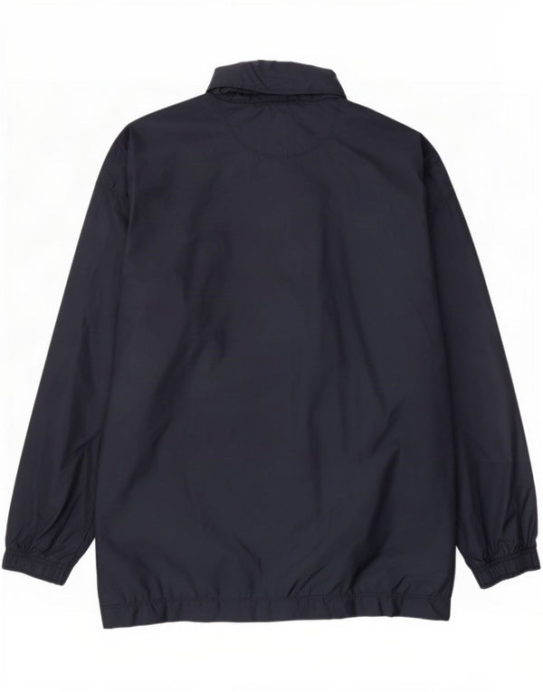 Reebok Chaqueta impermeable con capucha para hombre UK 38 Medium Azul marino Colorblock Nylon