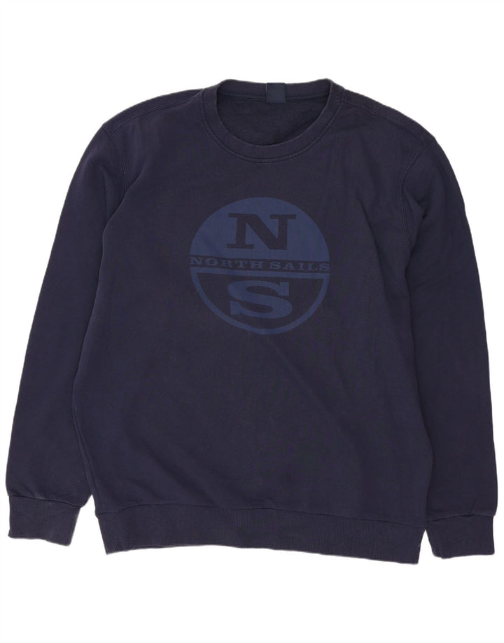 North Sails Sudadera Gráfica Hombre Jersey 3XL Algodón Azul Marino