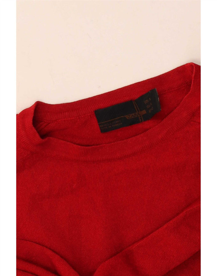 Zara Hombre Top Manga Larga XL Rojo