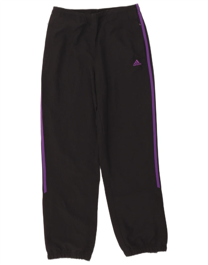 Adidas Pantalones de chándal para mujer Joggers UK 12 Medium Negro Poliéster