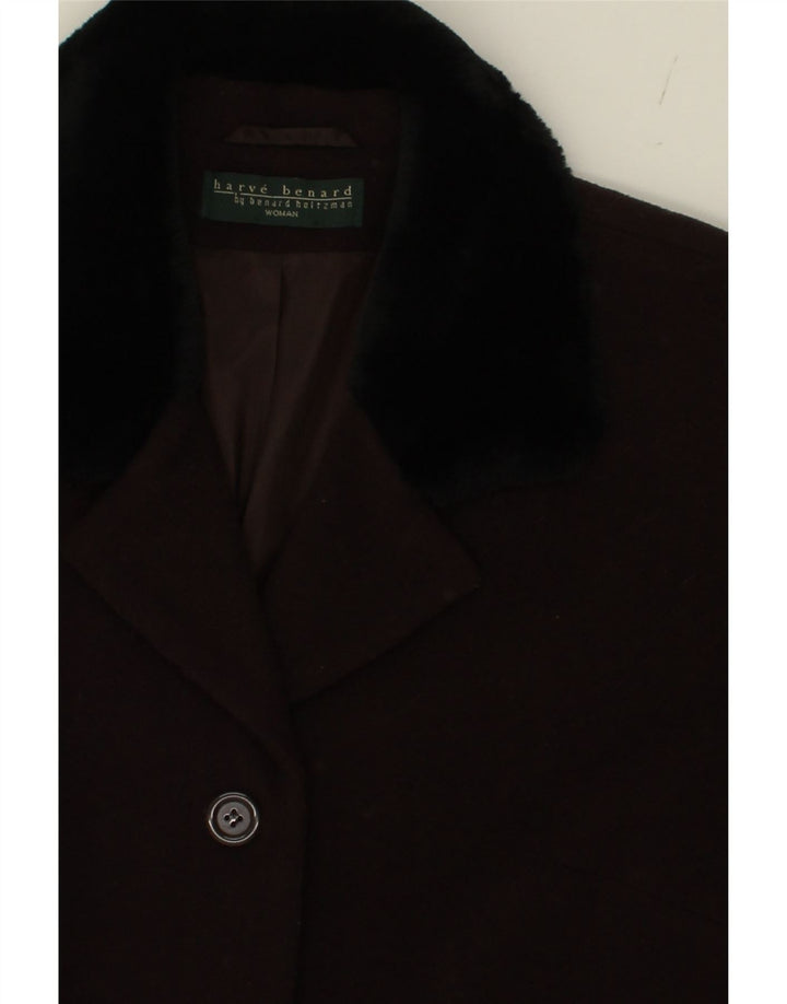 HARVE BENARD Womens Overcoat UK 18 XL Brown Vintage Harve Benard and Second-Hand Harve Benard from Messina Hembry 