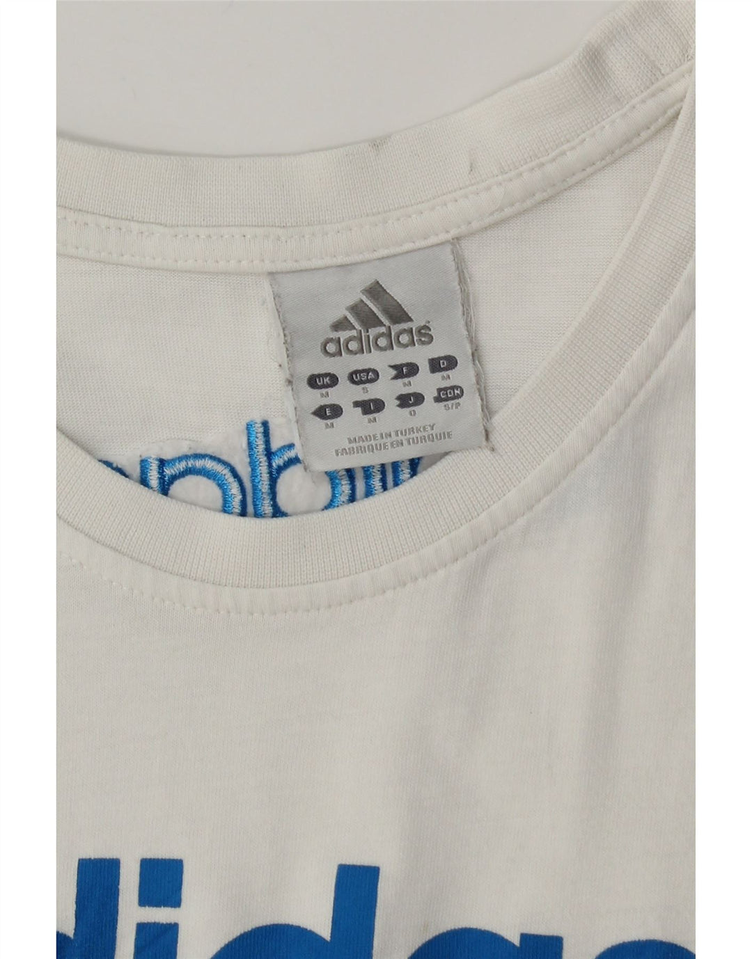 Adidas Hombre Graphic Vest Top Medio Algodón Blanco