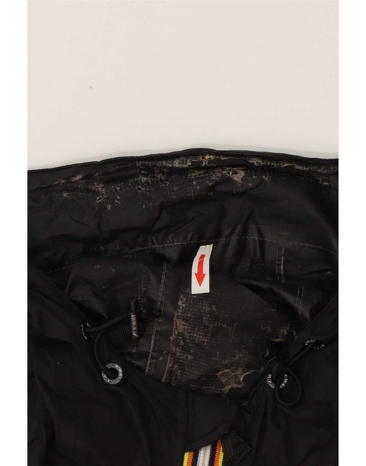 K-Way Chaqueta impermeable con capucha para hombre UK 36 Small Black