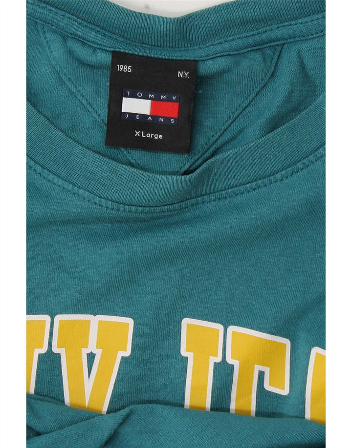 Tommy Hilfiger Camiseta gráfica para hombre Top XL Azul