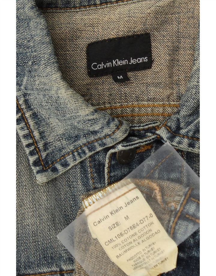 CALVIN KLEIN JEANS Chaqueta vaquera para hombre UK 38 Algodón azul medio