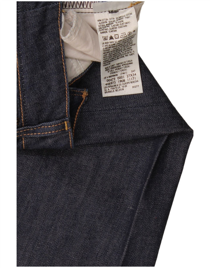 Vaqueros Levi's 479 Booty Flared para mujer W27 L34 Algodón azul marino