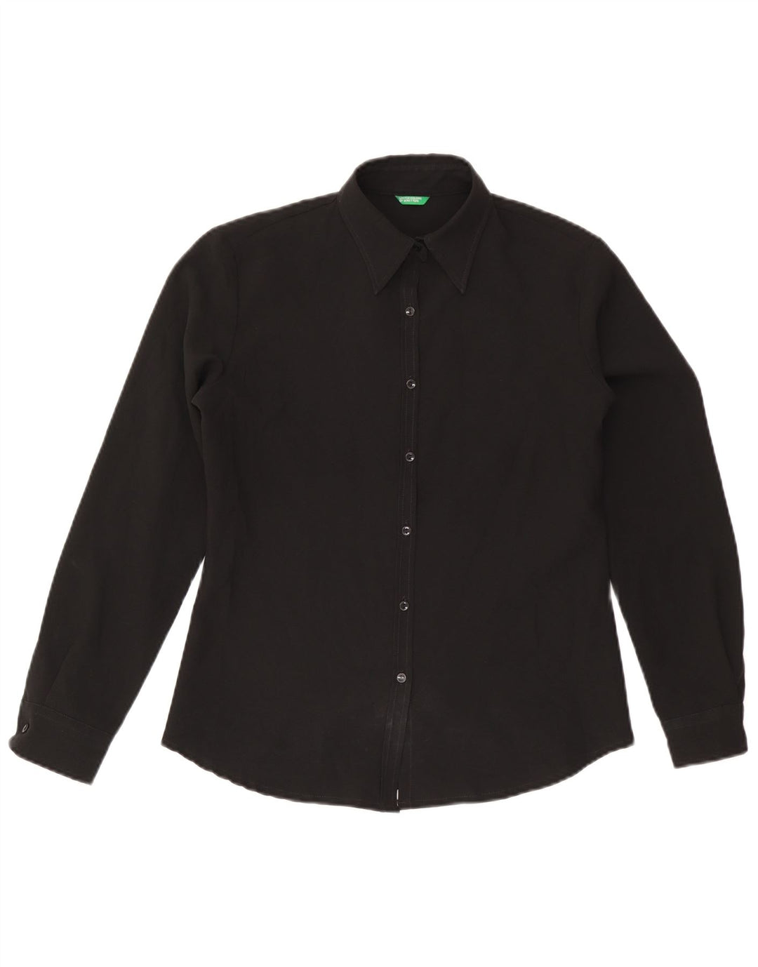 Camisa Benetton Mujer ES 44 Mediano Negro
