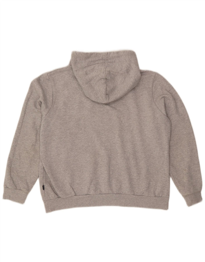 Puma - Sudadera con capucha para mujer, talla grande, algodón gris