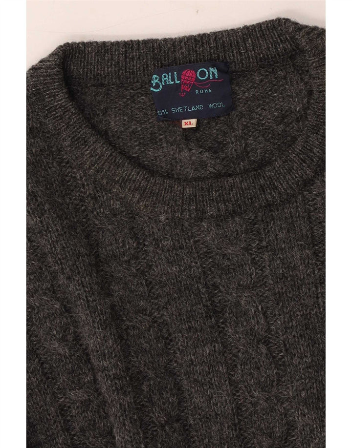 Ball On Jersey De Cuello Redondo Para Hombre XL Lana Gris