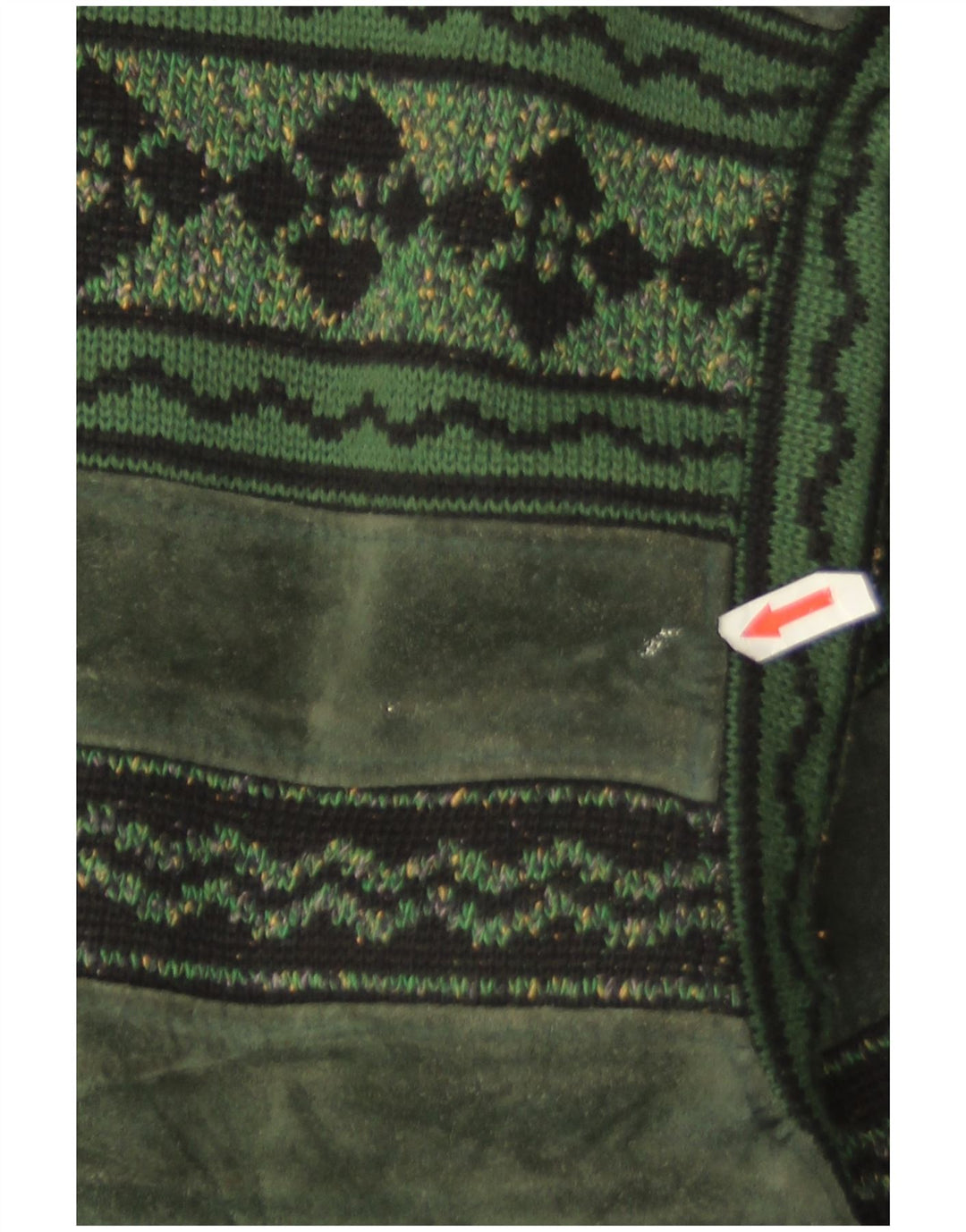 Breco's Chaqueta bomber de ante para hombre IT 50 Cuero verde grande