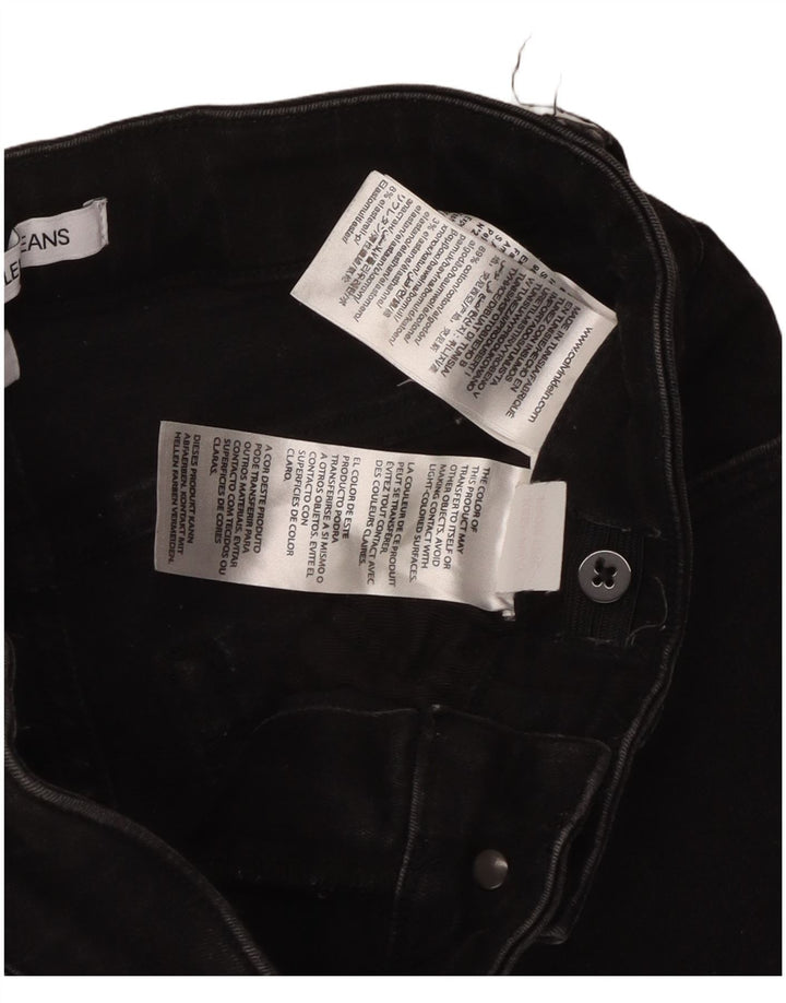 CALVIN KLEIN Vaqueros pitillo para niños 13-14 años W26 L29 Algodón negro