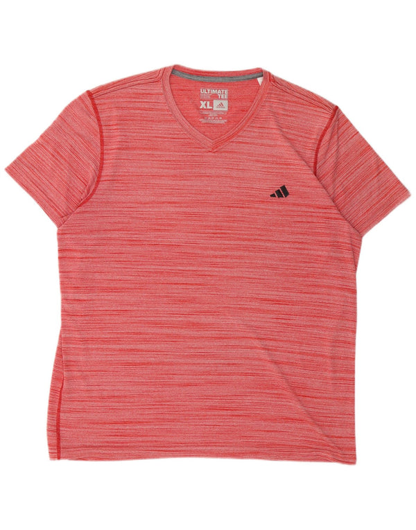 Adidas Camiseta Hombre Top XL Poliéster Rayas Rojas